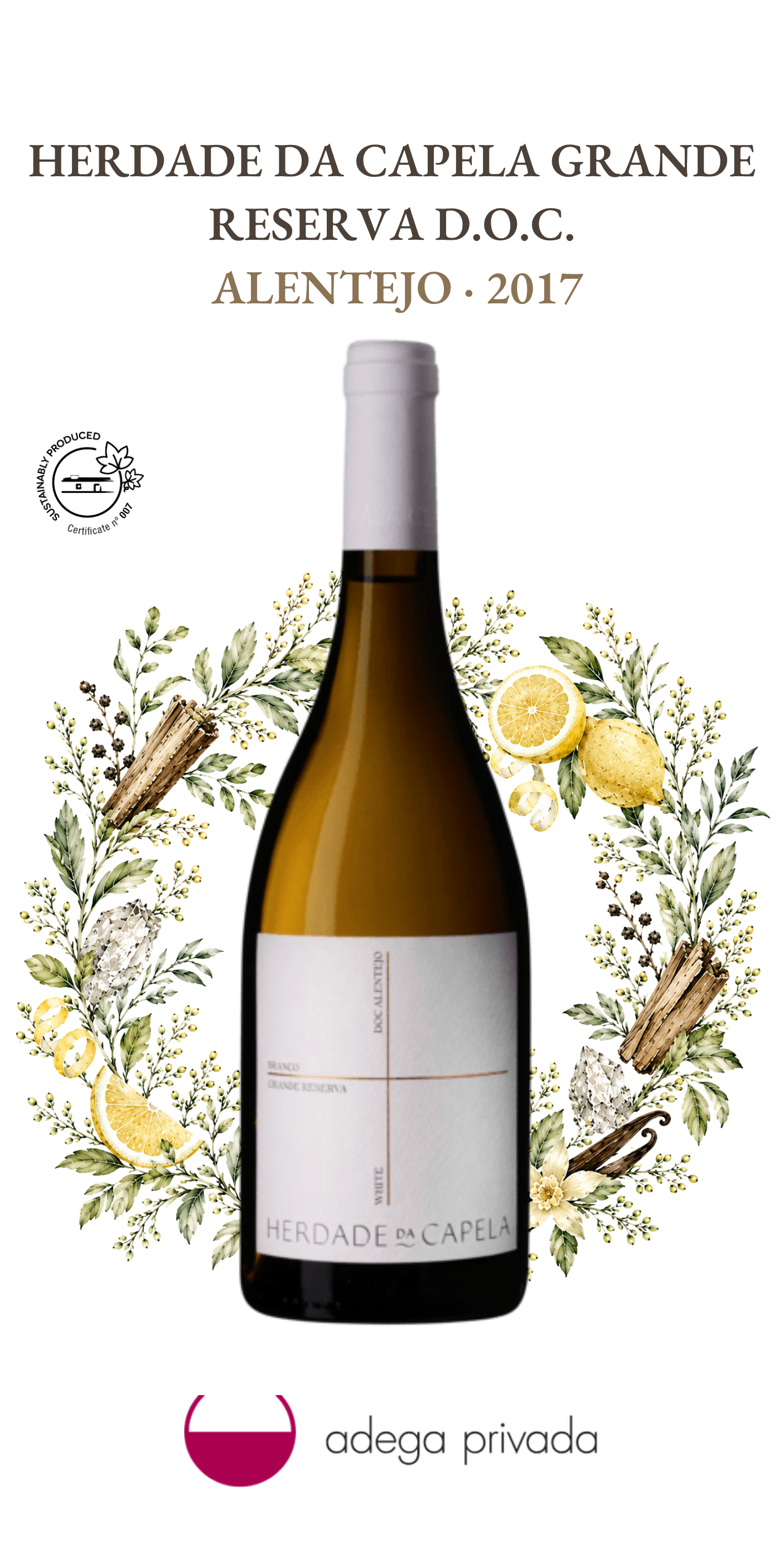 Herdade da Capela Grande Reserva branco — foto 2