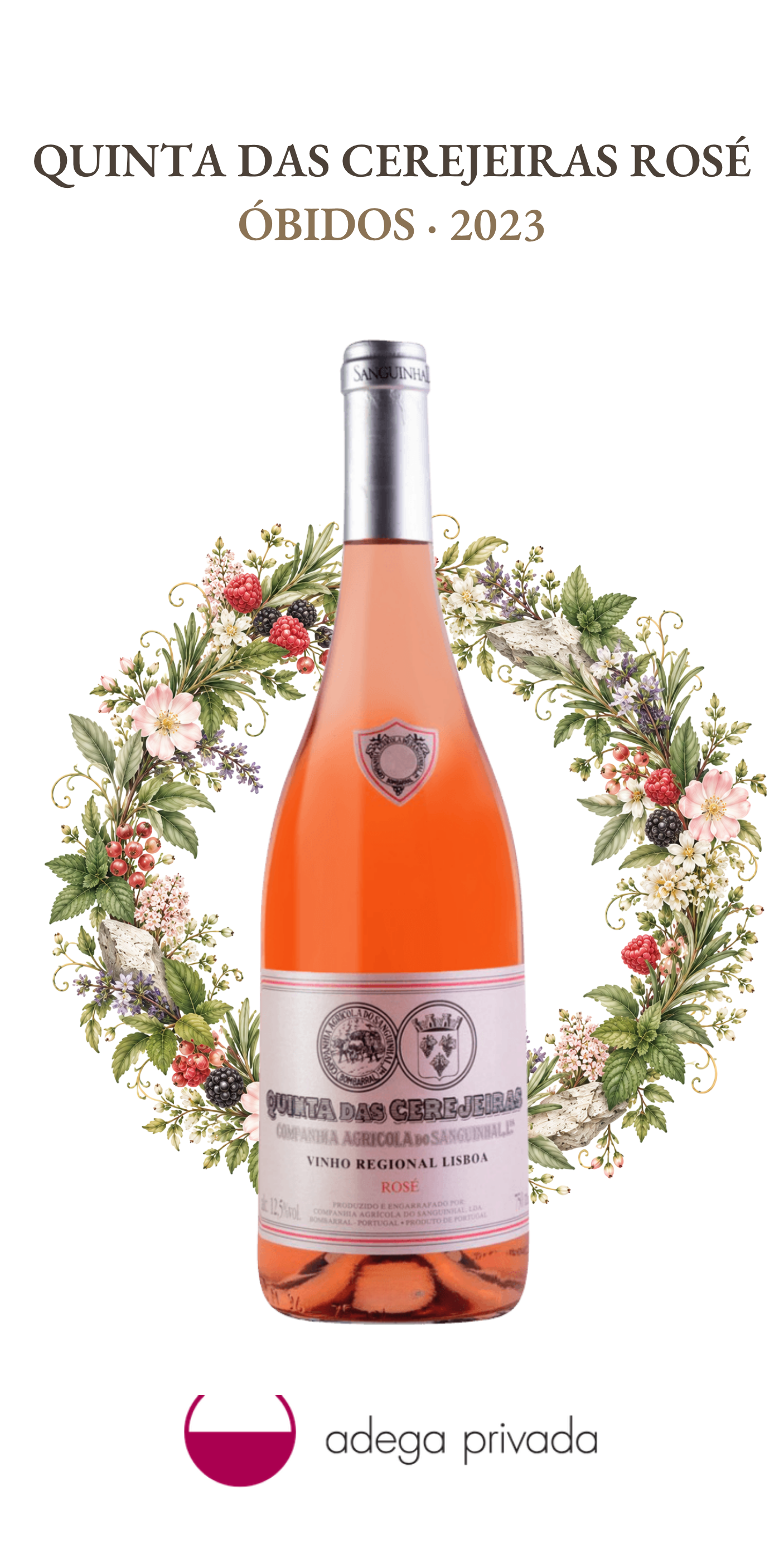 Quinta das Cerejeiras rosé Vinho Regional de Lisboa — foto 2