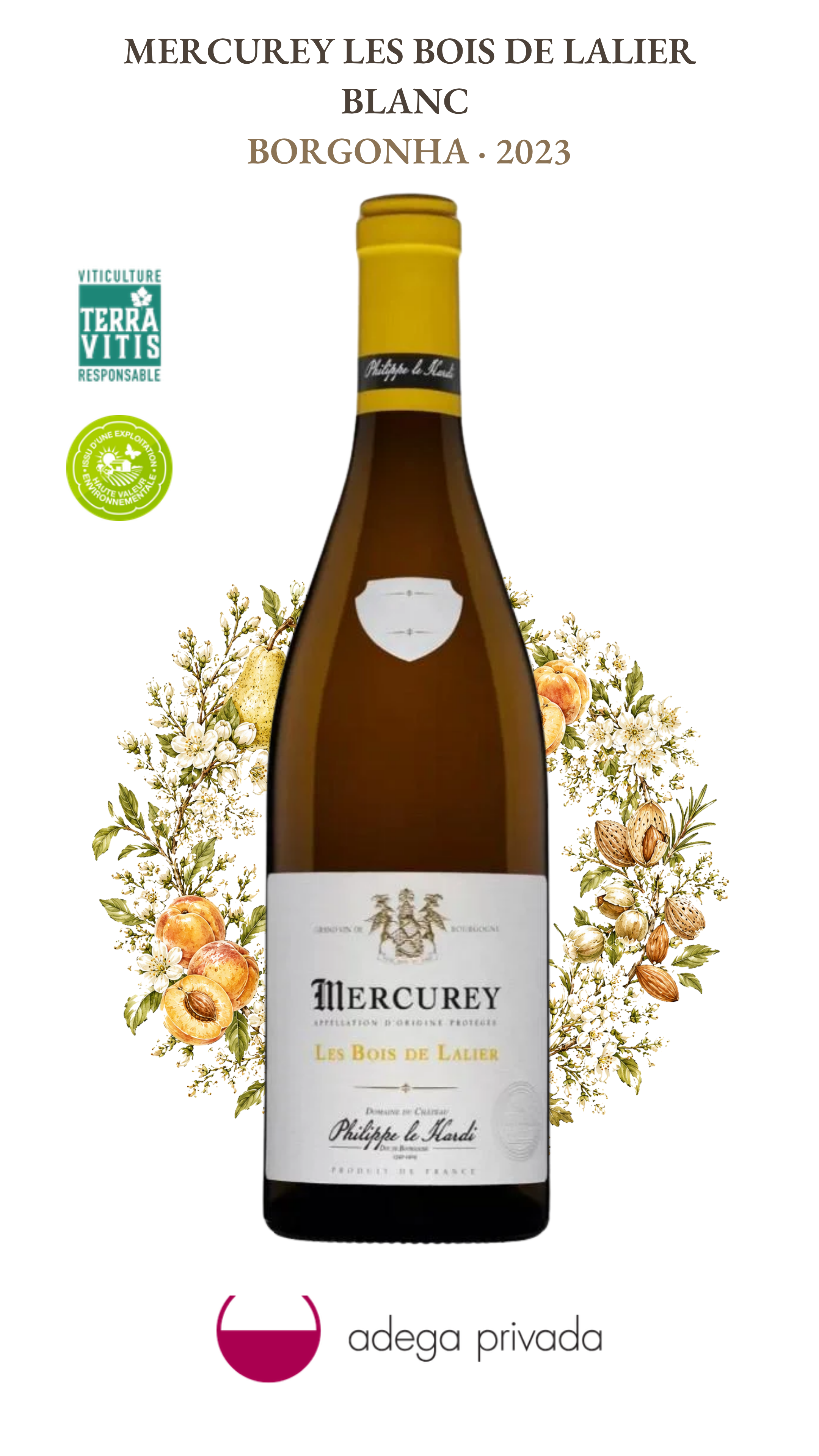Mercurey Domaine du Château Les Bois de Lalier Blanc — foto 2